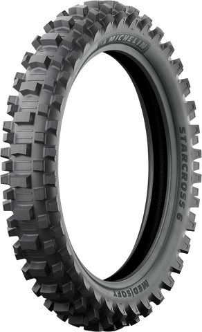 MICHELIN StarCross 6 Medium Hard Rear Tire - 120/90-18 - Part Number 16782